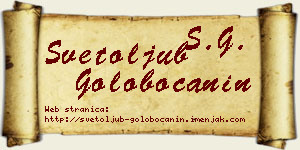 Svetoljub Golobočanin vizit kartica